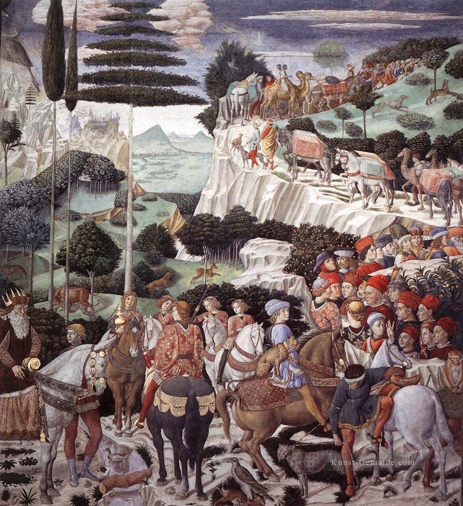 Prozession des ältesten Königs Westen Benozzo Gozzoli Wand Ölgemälde